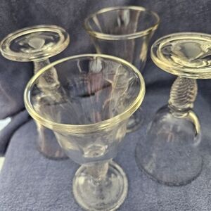 4 goblet glasses Longaberger